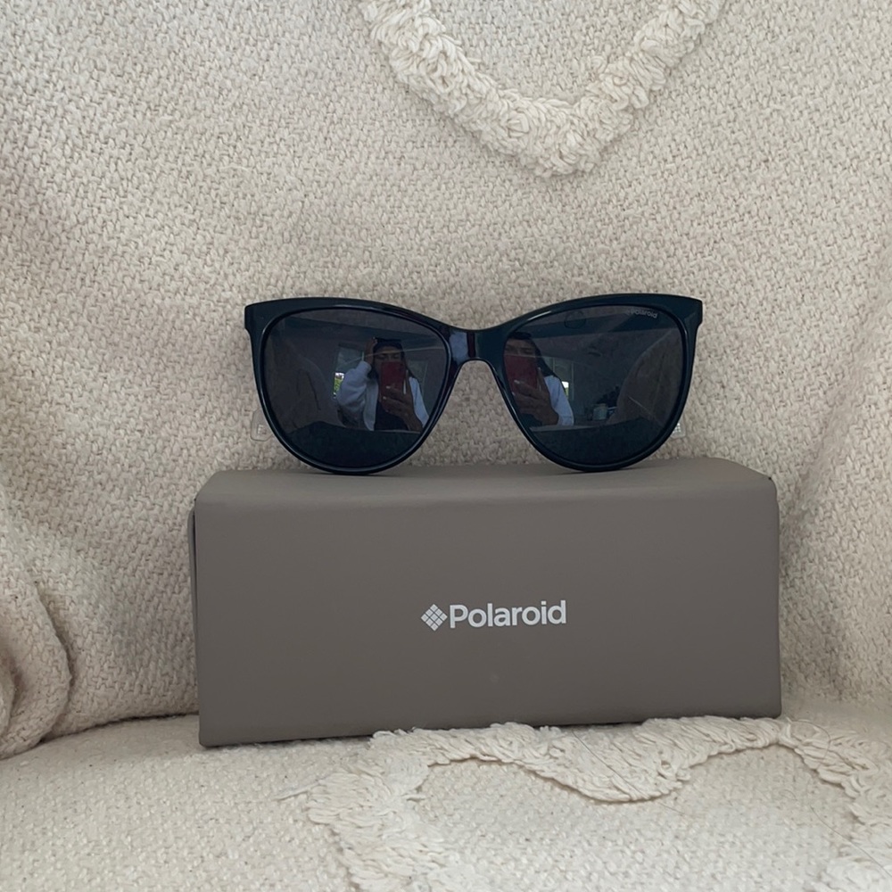 Polaroid black glasses for women:)
